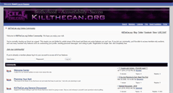 Desktop Screenshot of forum.killthecan.org