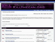Tablet Screenshot of forum.killthecan.org