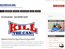 Tablet Screenshot of killthecan.org